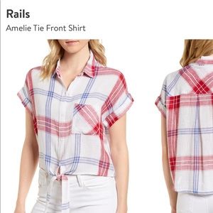 Rails Amelie Tie Front Shirt - NWOT